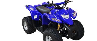 ATV with 50 cc engine