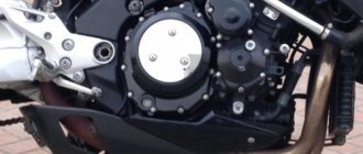 Силовой агрегат мотоцикла Suzuki B-King крупным планом
