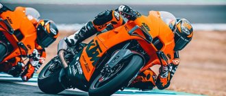 Sportbike KTM RC 8C 2022. Details about the factory and small-scale production
